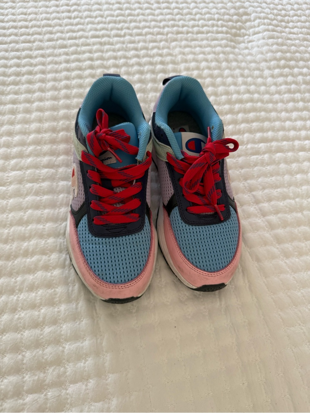 Champion Multicolor Athletic Sneakers with Pink & Light Blue